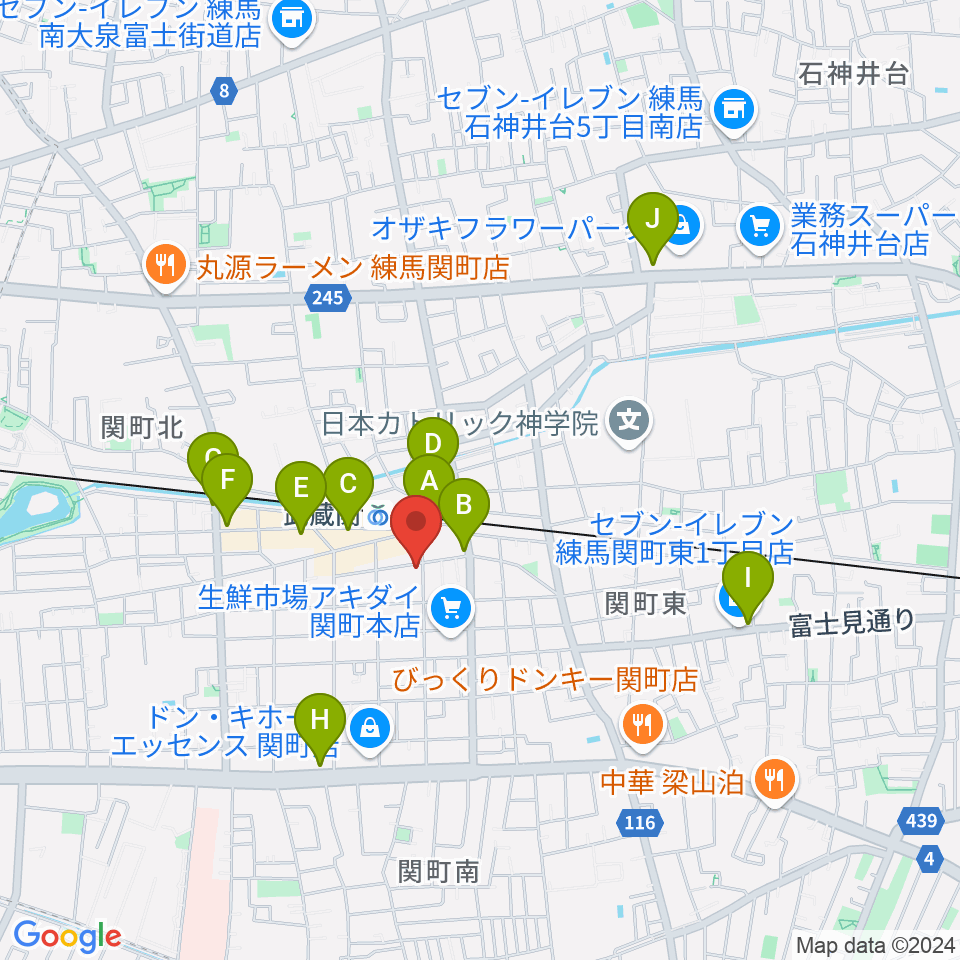 スタヂオワイズ周辺のカフェ一覧地図