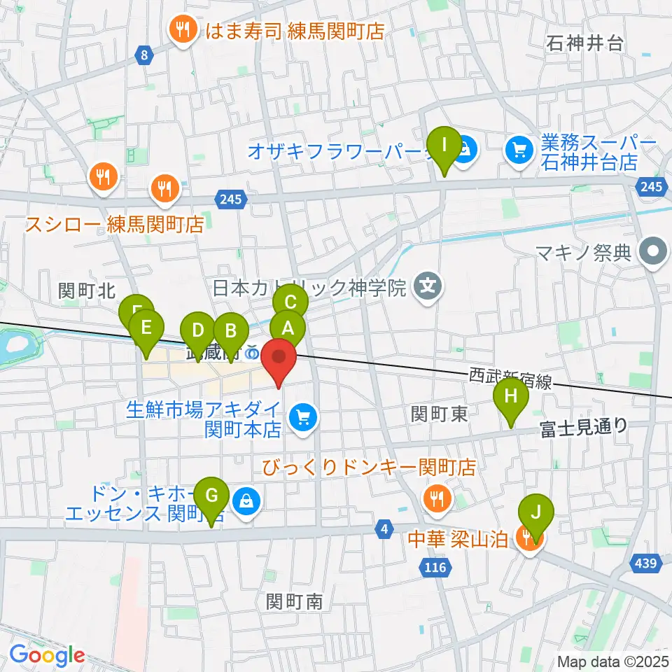 スタヂオワイズ周辺のカフェ一覧地図