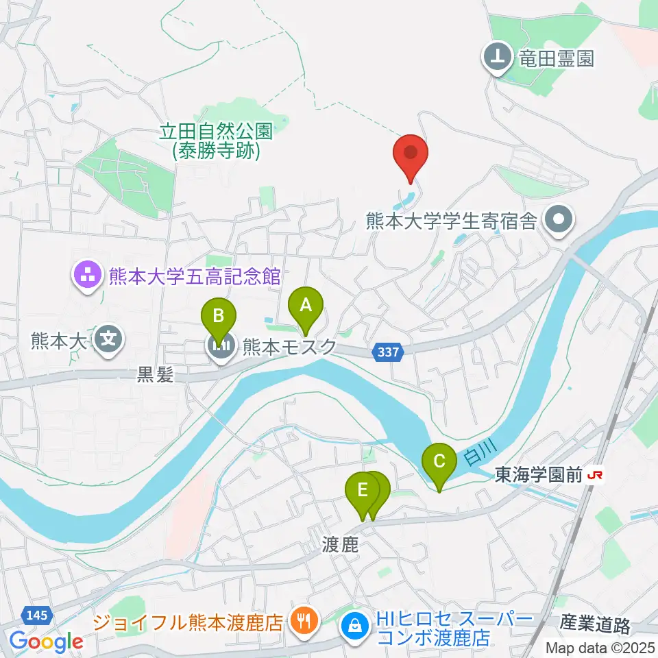 Sonare 森のピアノ教室周辺のカフェ一覧地図