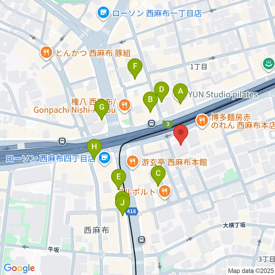 千藤三味線学院周辺のカフェ一覧地図
