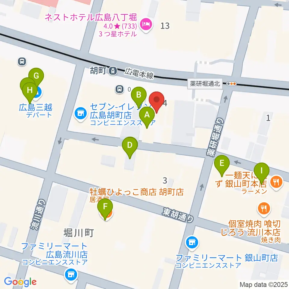 NORI SOUND周辺のカフェ一覧地図