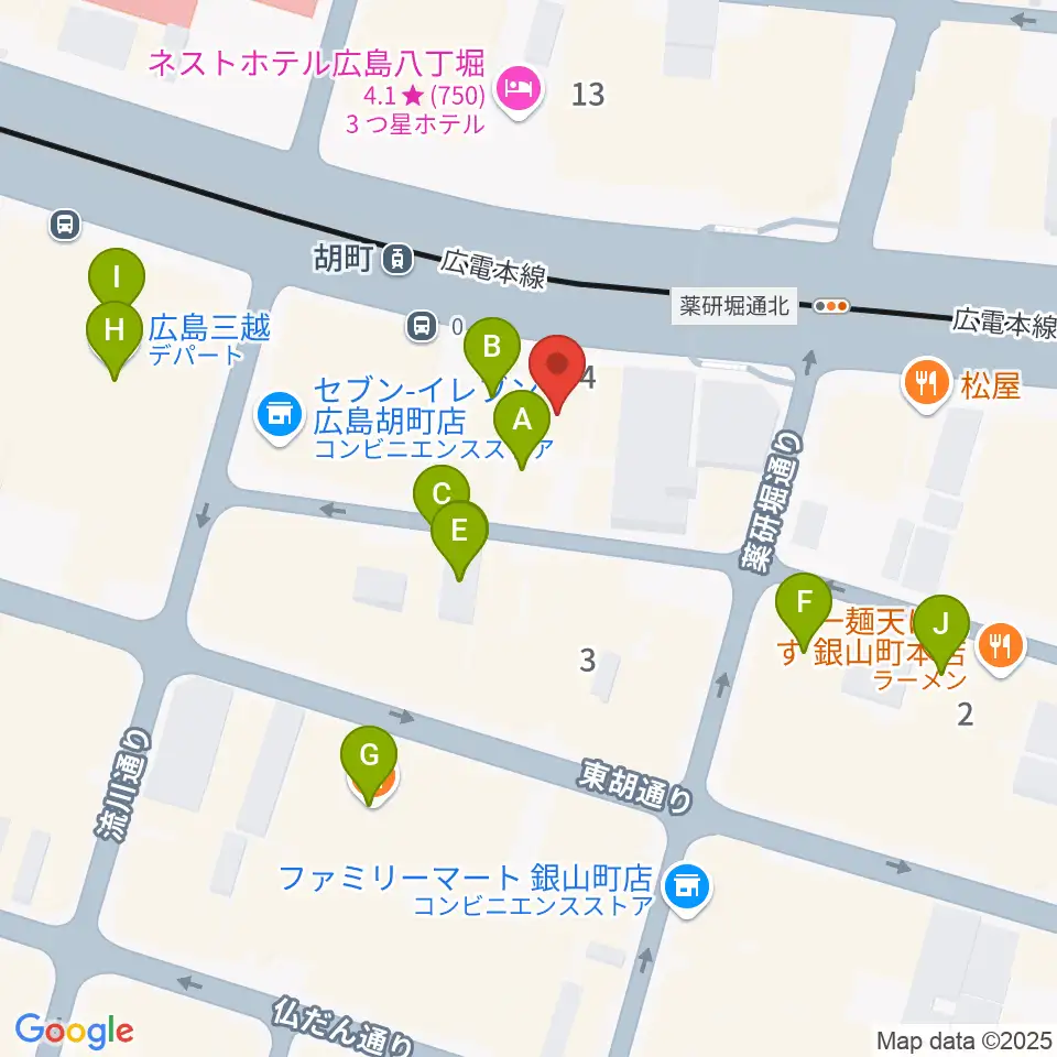 NORI SOUND周辺のカフェ一覧地図