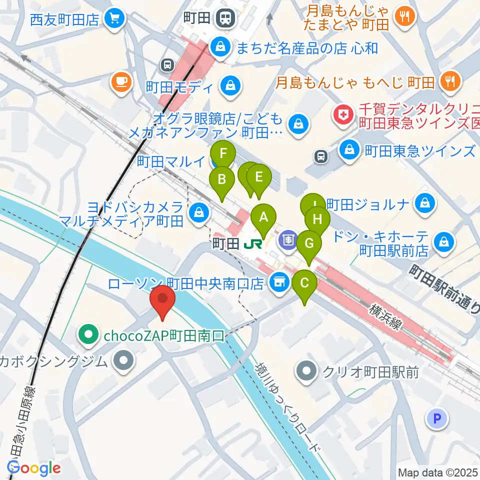ゲートウェイスタジオ町田店周辺のカフェ一覧地図