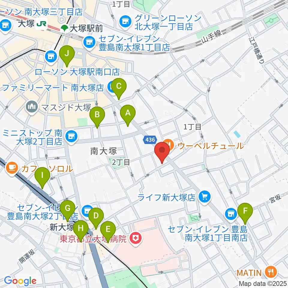 BeatsParadise周辺のカフェ一覧地図