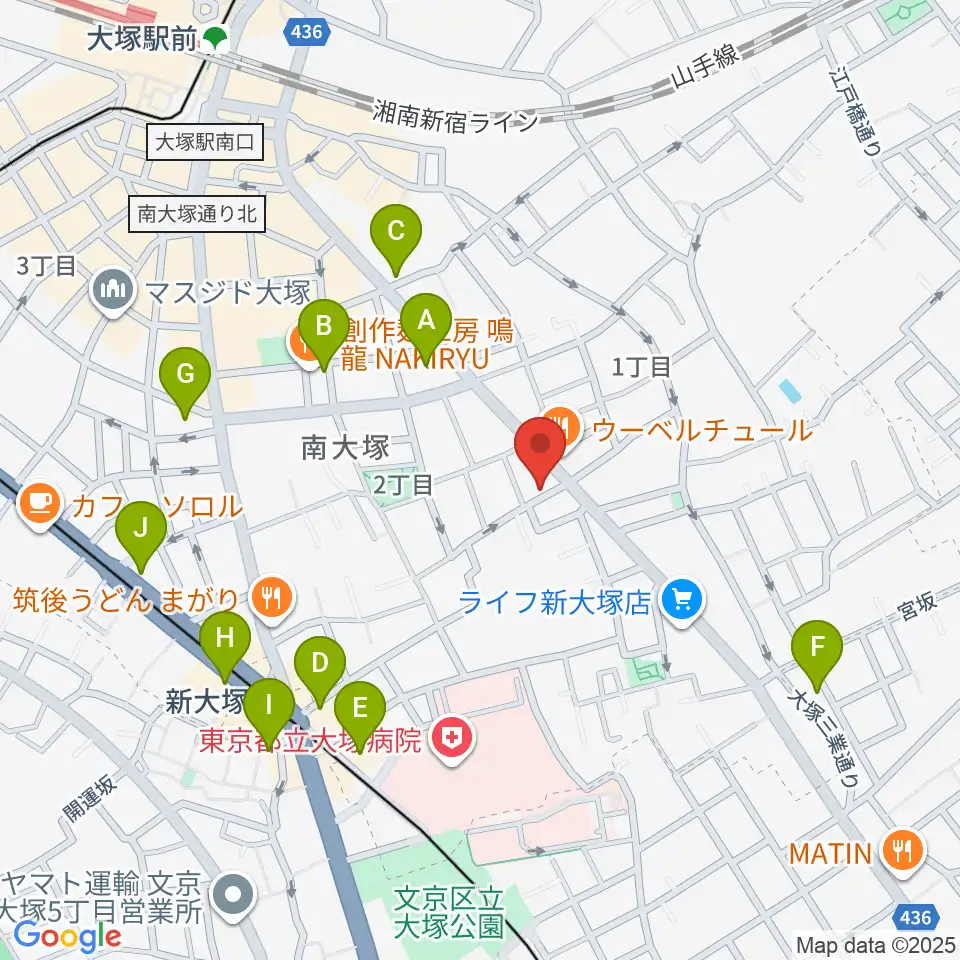 BeatsParadise周辺のカフェ一覧地図