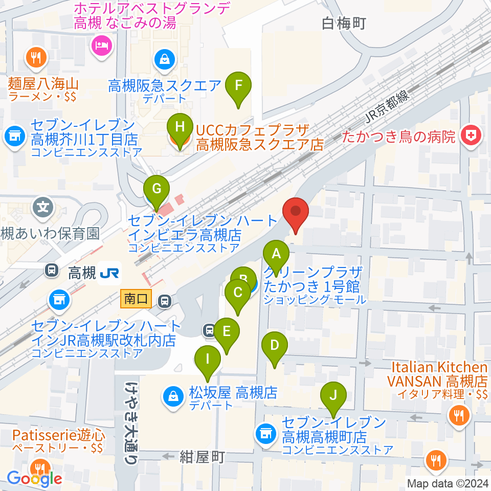 bar T-true周辺のカフェ一覧地図