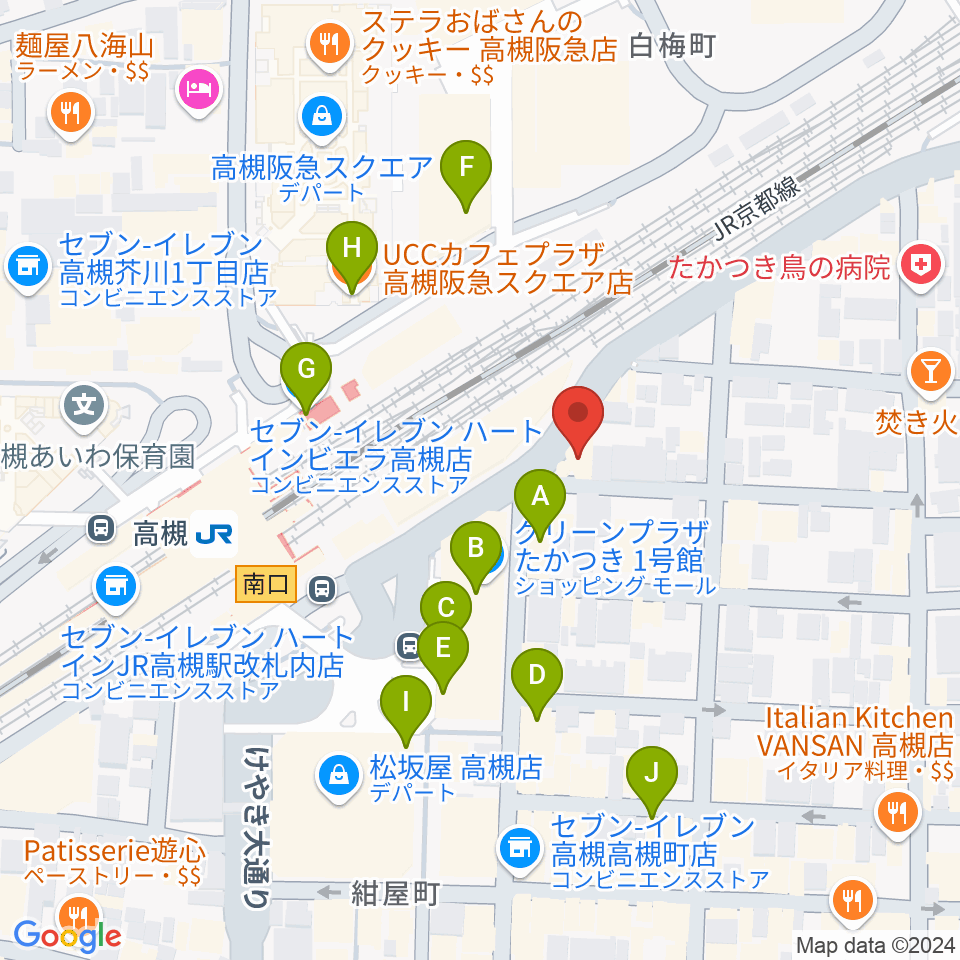 bar T-true周辺のカフェ一覧地図