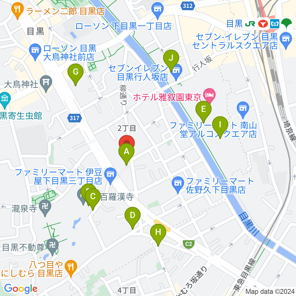 いろはスタジオ周辺のカフェ一覧地図