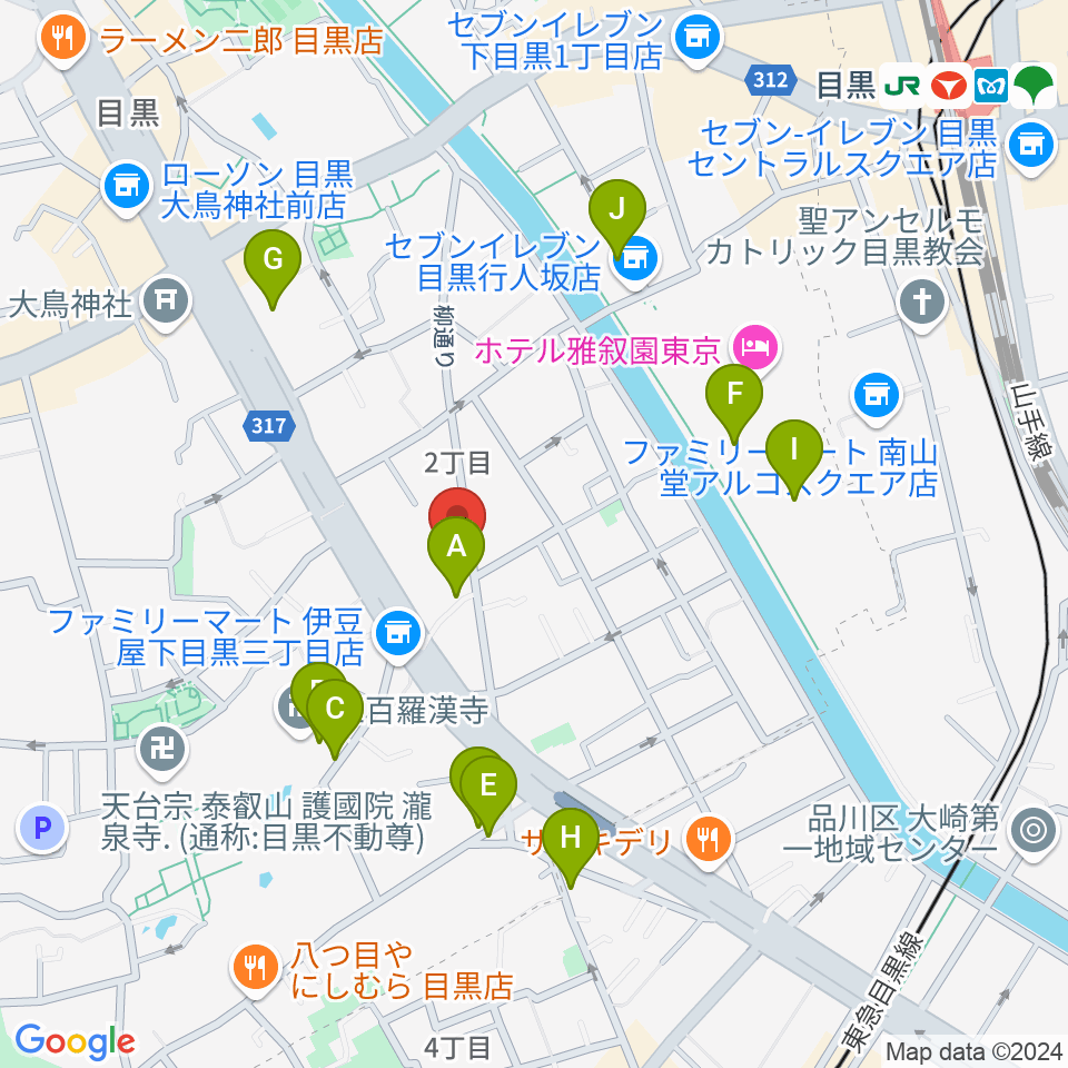 いろはスタジオ周辺のカフェ一覧地図