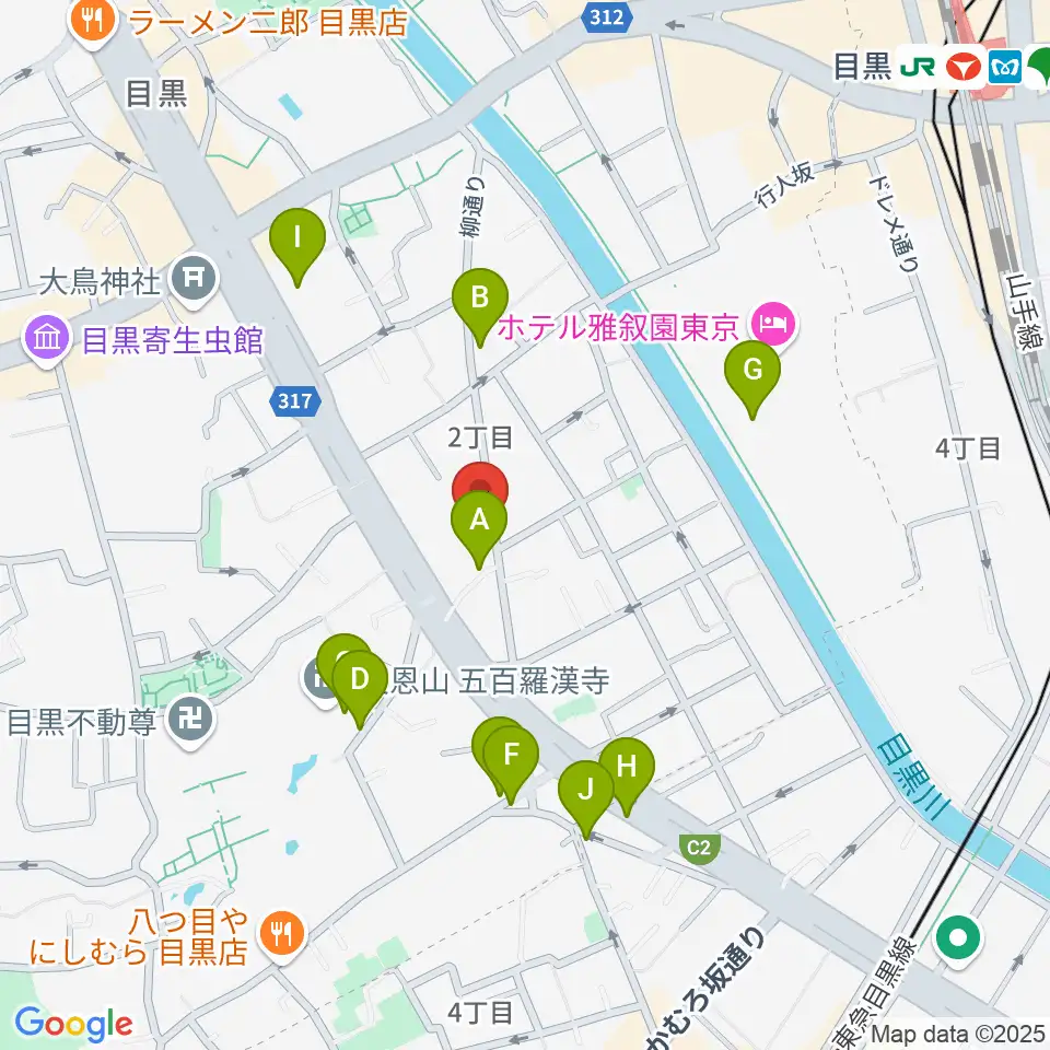 いろはスタジオ周辺のカフェ一覧地図