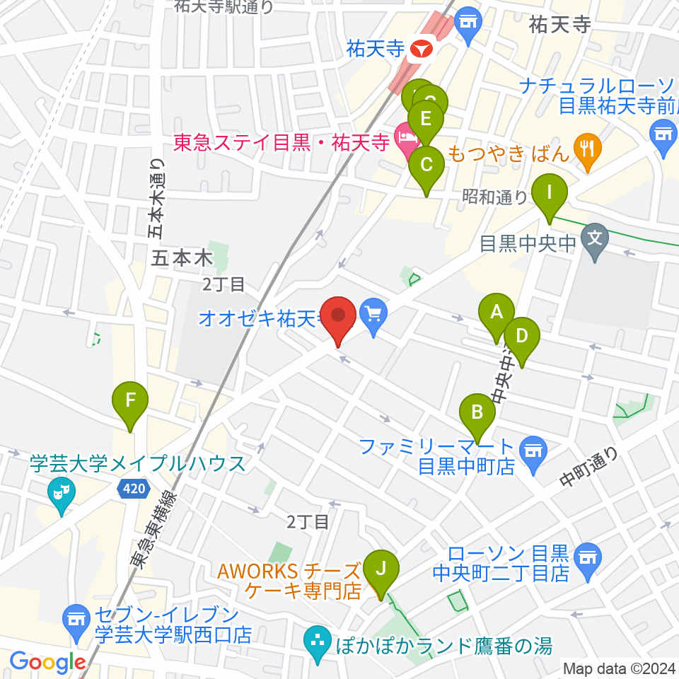 STUDIO MECH周辺のカフェ一覧地図