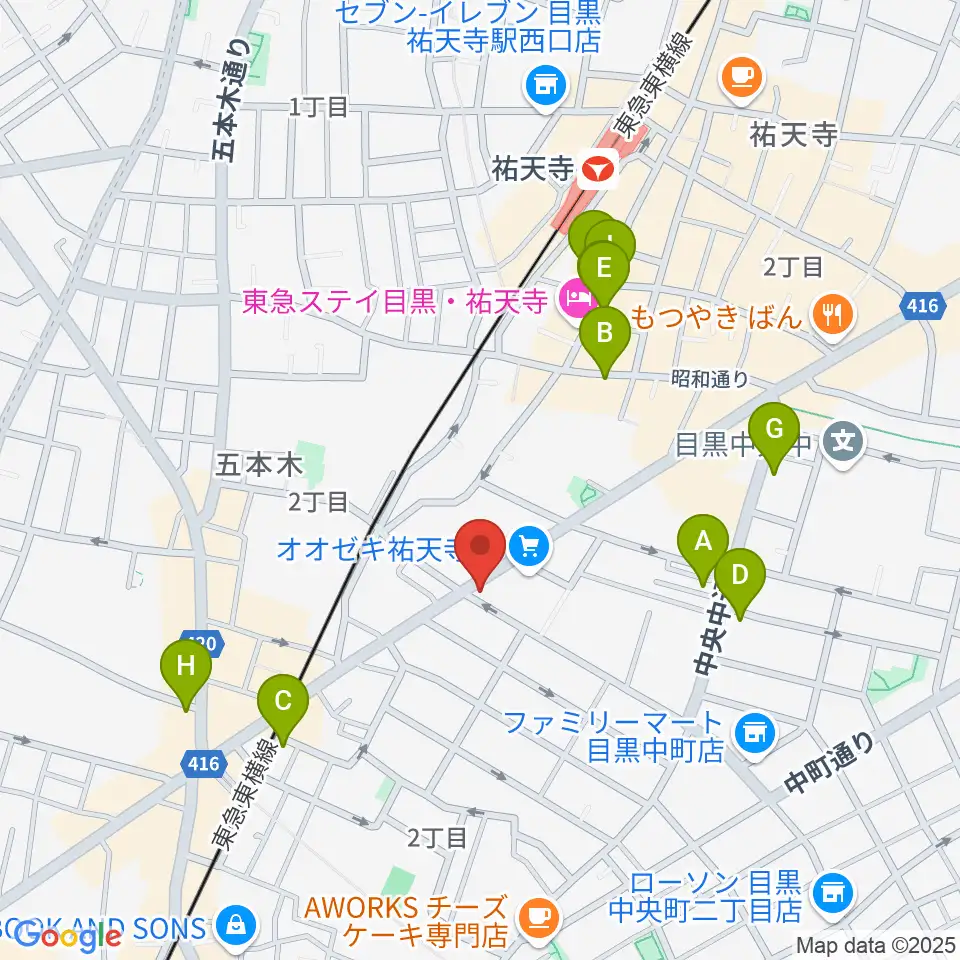 STUDIO MECH周辺のカフェ一覧地図