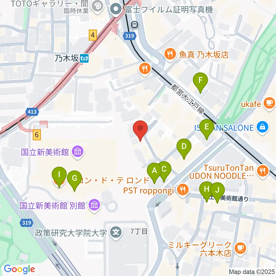 プラネットキングダム周辺のカフェ一覧地図
