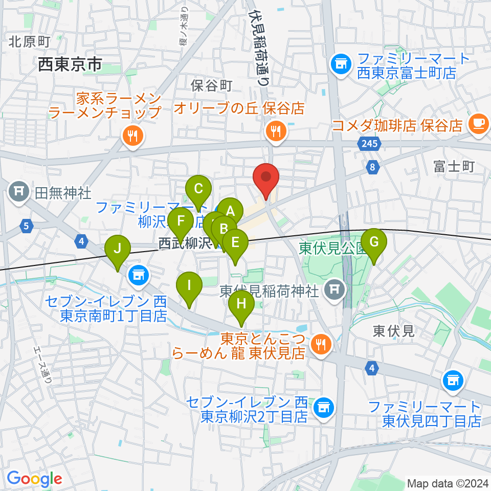 NOISE ROOM RECORDING STUDIO周辺のカフェ一覧地図