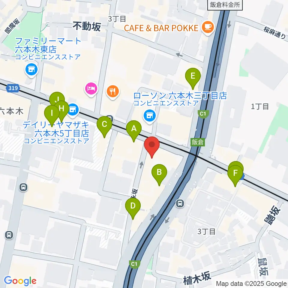 エンドレスエコー周辺のカフェ一覧地図