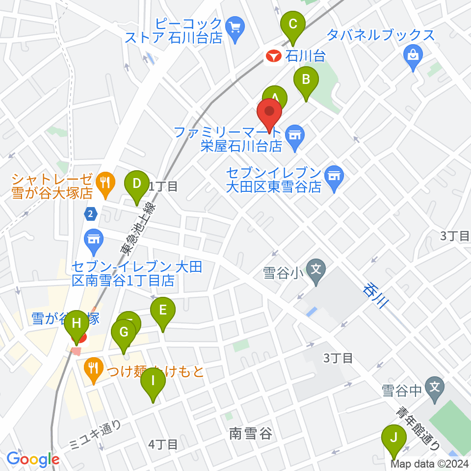 ファクションミュージック周辺のカフェ一覧地図