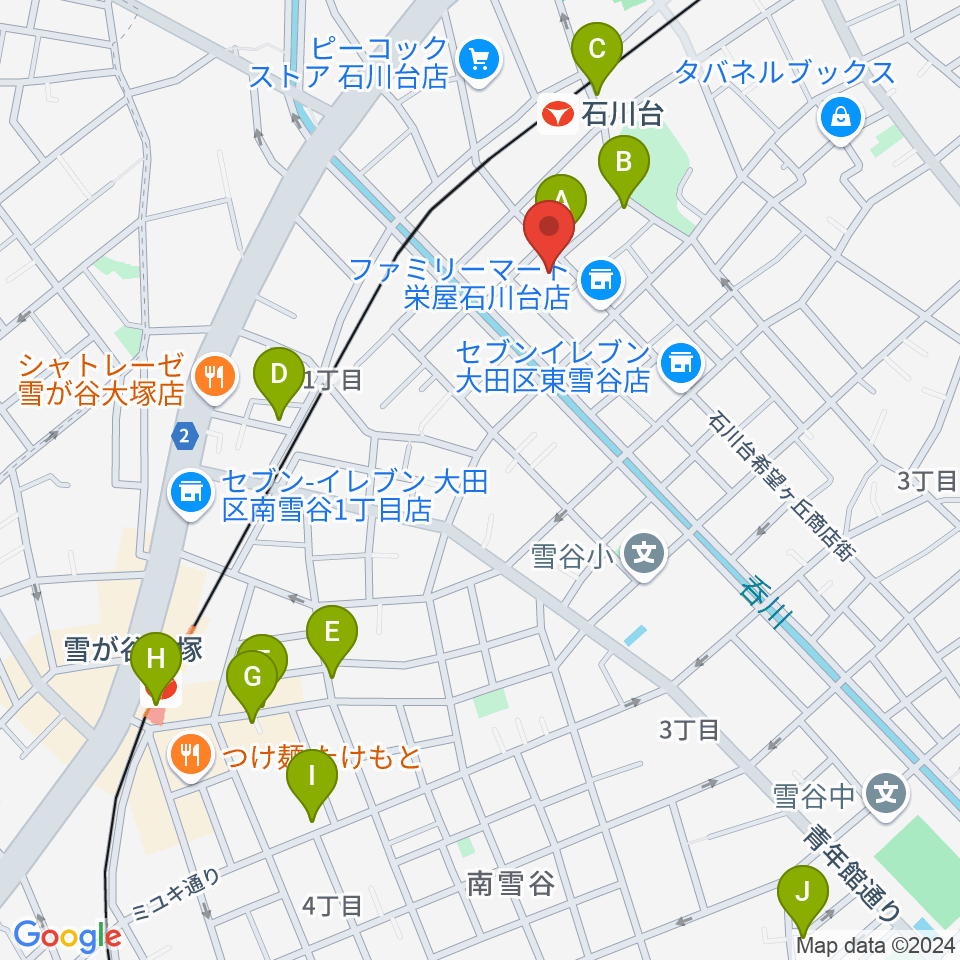 ファクションミュージック周辺のカフェ一覧地図