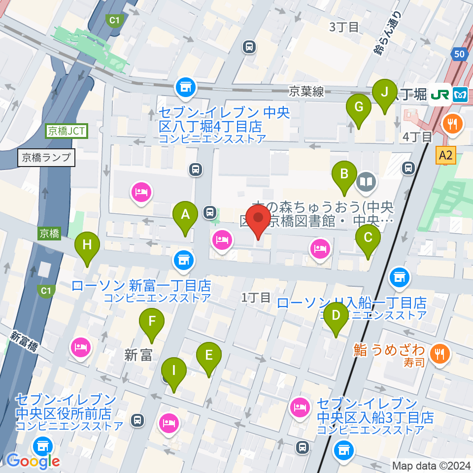 バイオリンアート周辺のカフェ一覧地図