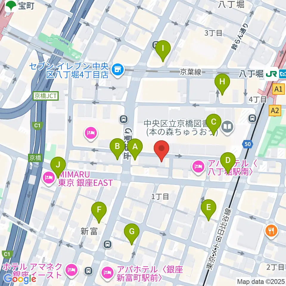 バイオリンアート周辺のカフェ一覧地図