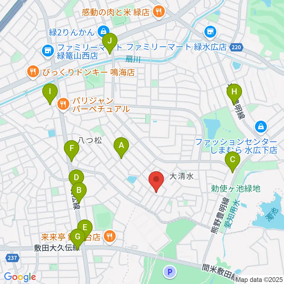 テネラメンテ周辺のカフェ一覧地図