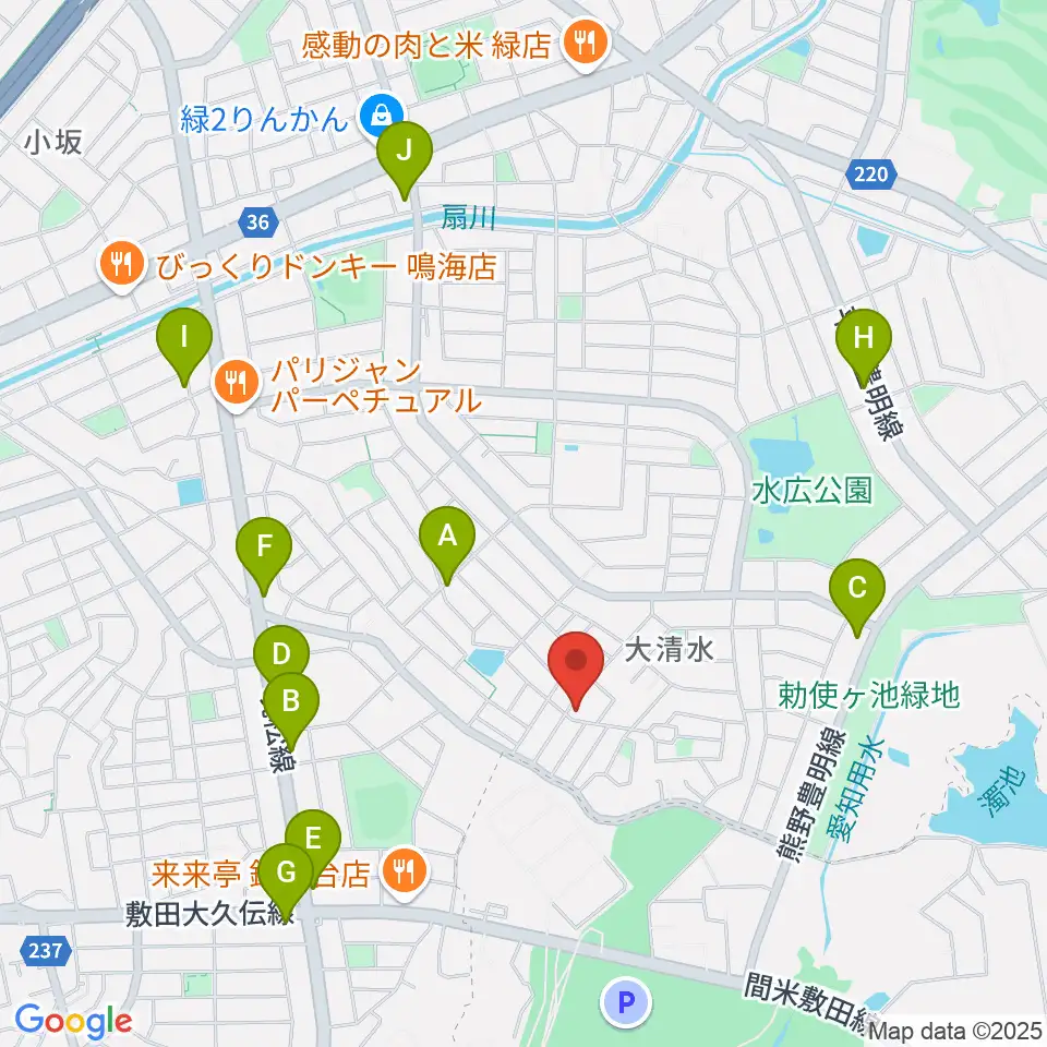 テネラメンテ周辺のカフェ一覧地図