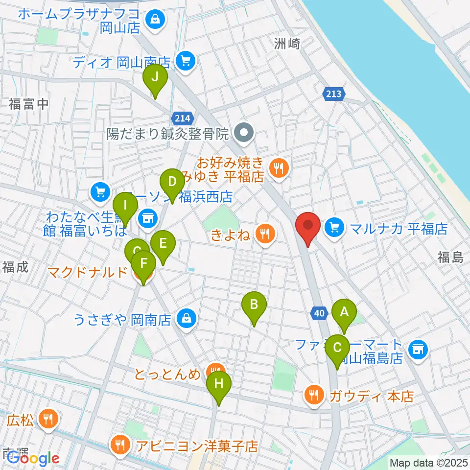 株式会社ピアノファクトリー周辺のカフェ一覧地図