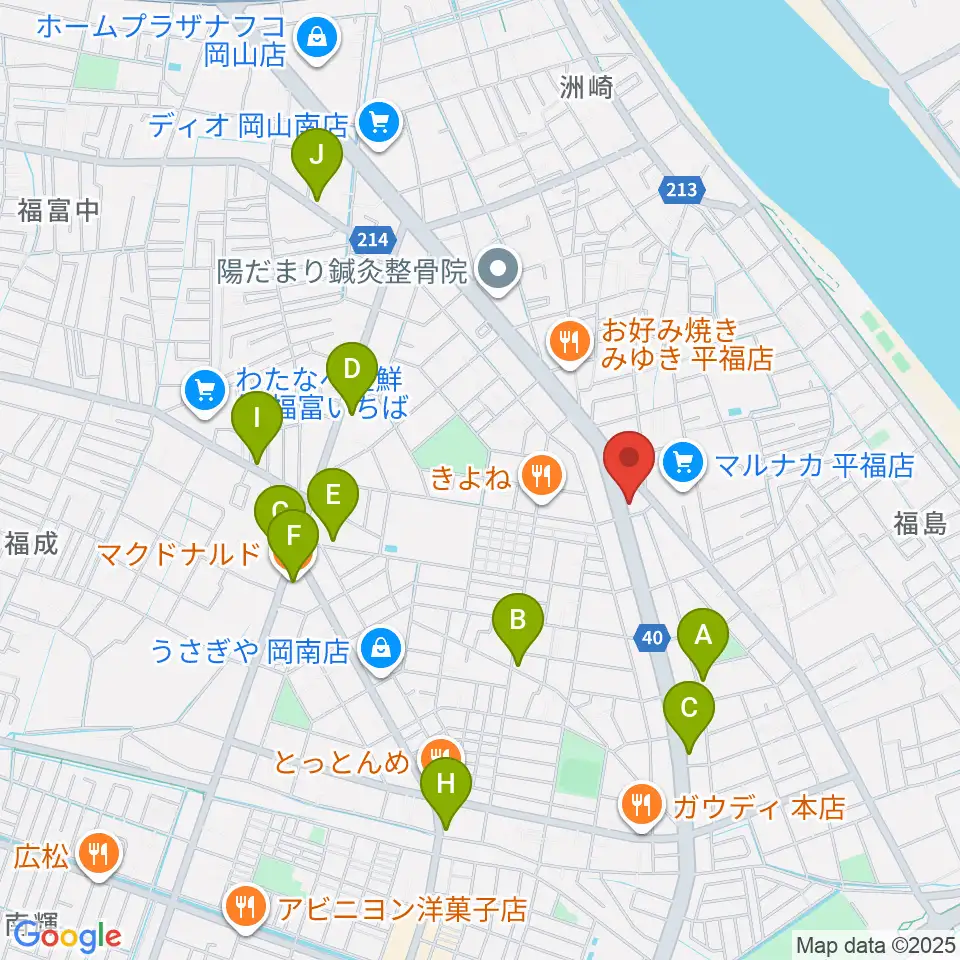 株式会社ピアノファクトリー周辺のカフェ一覧地図