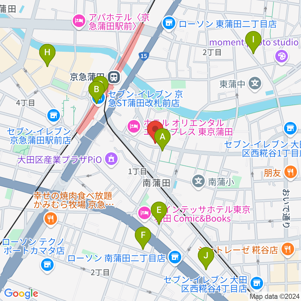 ジョイブラス周辺のカフェ一覧地図