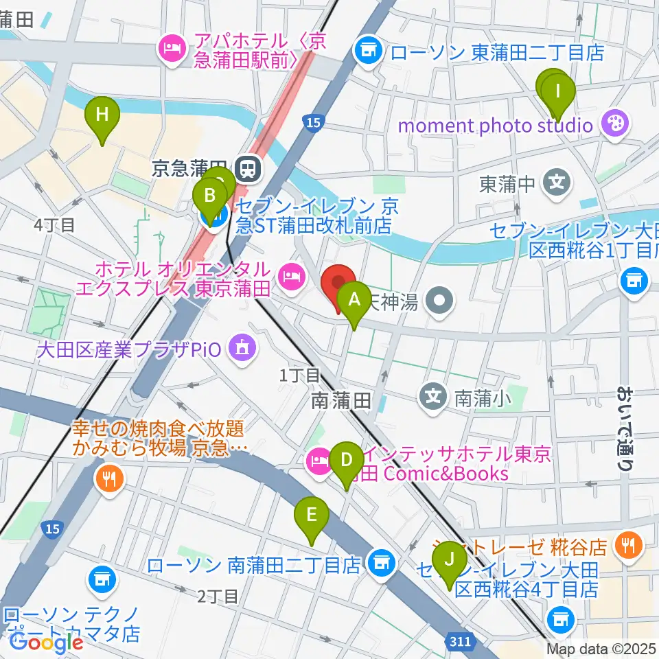 ジョイブラス周辺のカフェ一覧地図