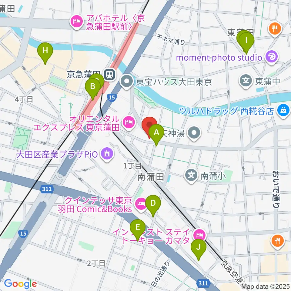 ジョイブラス周辺のカフェ一覧地図