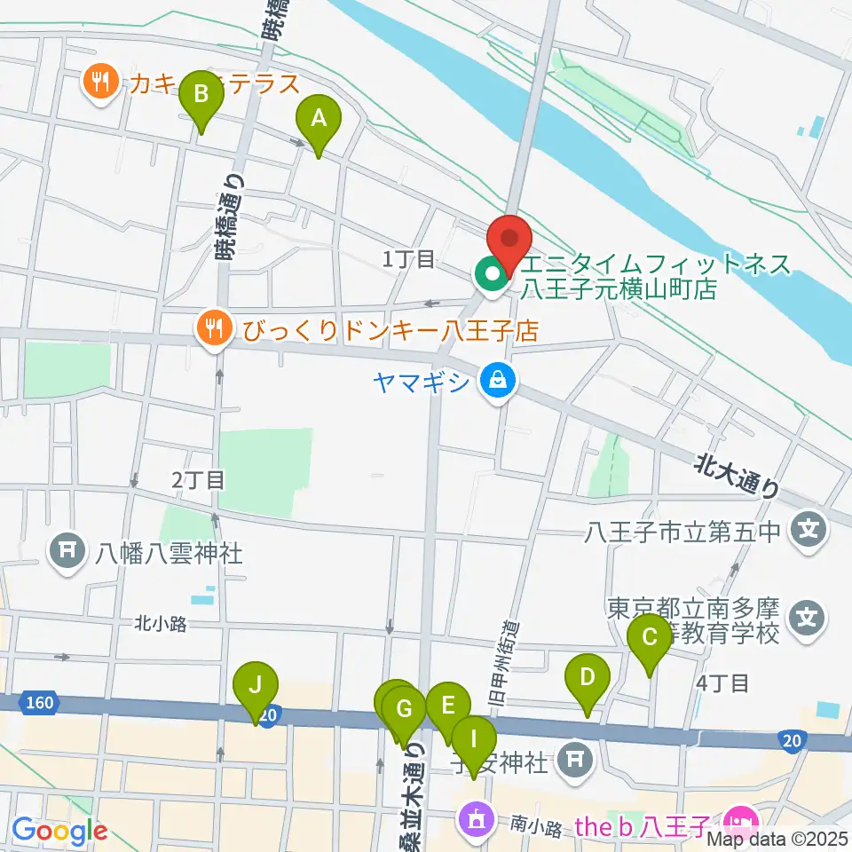 ベヒシュタイン・ジャパン本社 八王子・技術営業センター周辺のカフェ一覧地図
