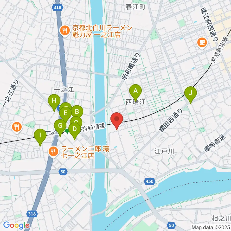 青葉ピアノ周辺のカフェ一覧地図