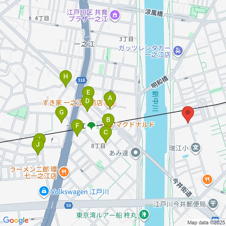 青葉ピアノ周辺のカフェ一覧地図