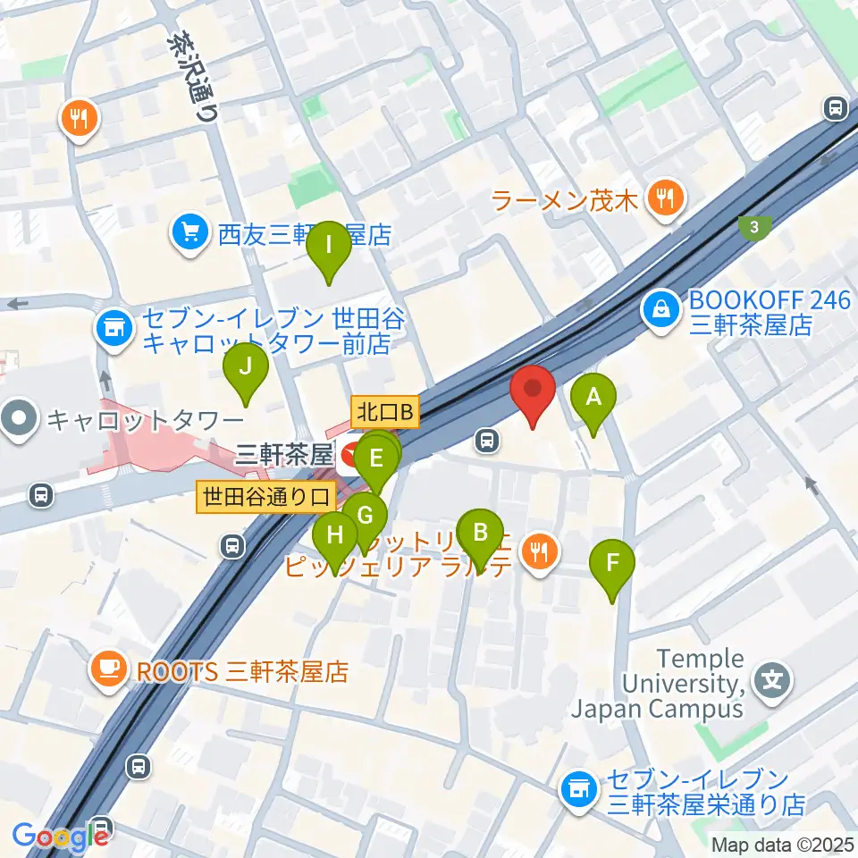マツオ商会 MATSUO&CO.周辺のカフェ一覧地図