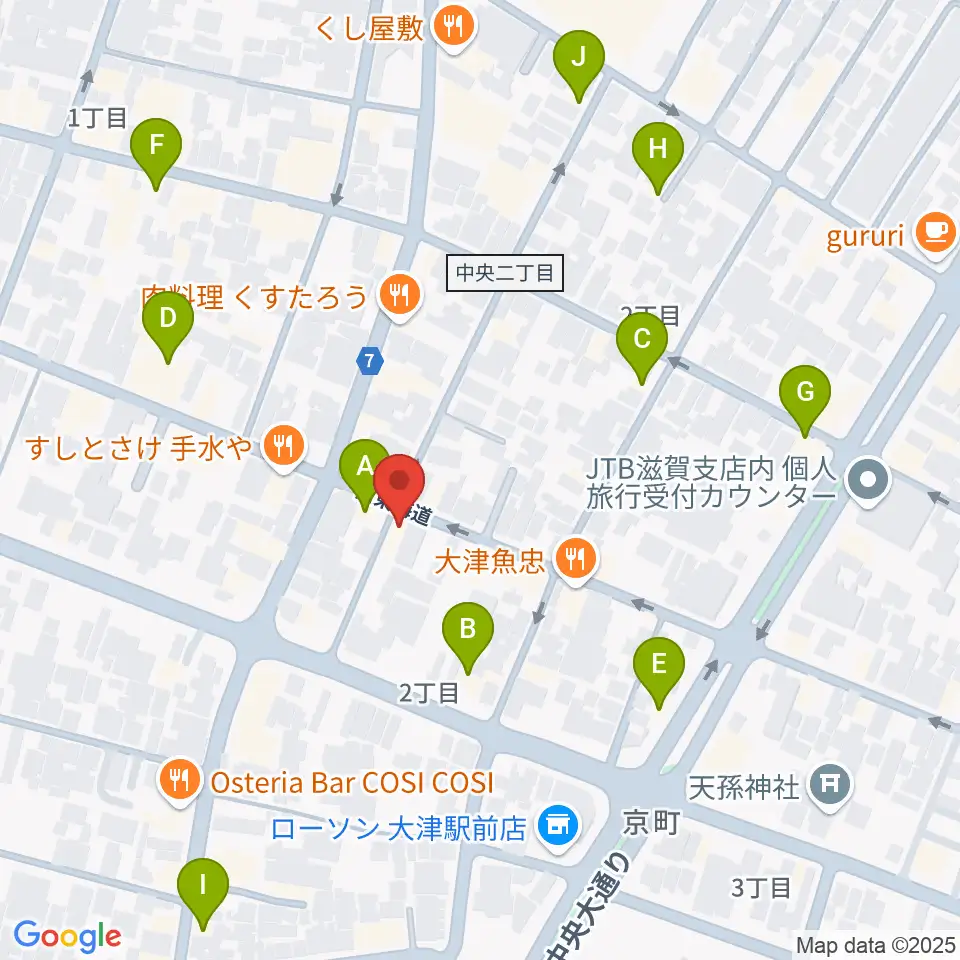 初音屋楽器周辺のカフェ一覧地図