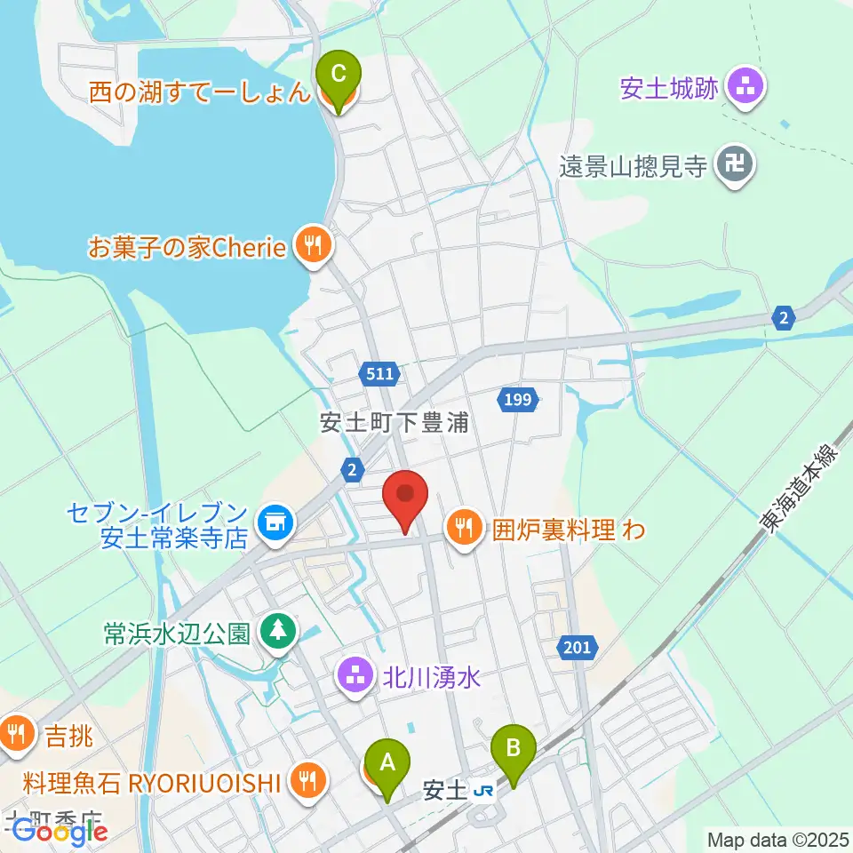 地球雑貨アース･ヴィレッジ周辺のカフェ一覧地図