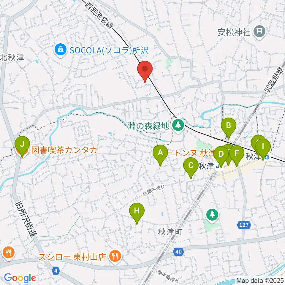 GRINNING DOG studio周辺のカフェ一覧地図