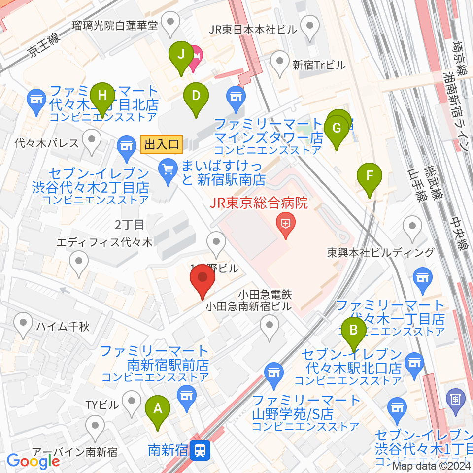 絃楽器のイグチ周辺のカフェ一覧地図