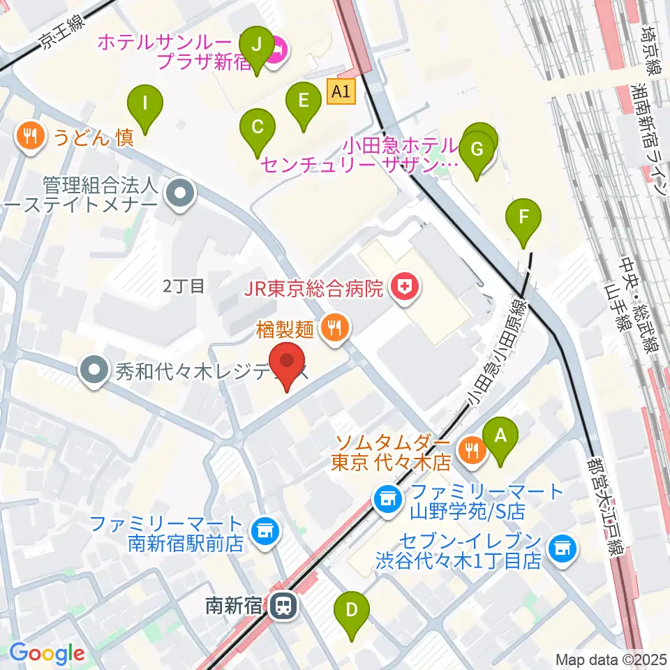 絃楽器のイグチ周辺のカフェ一覧地図