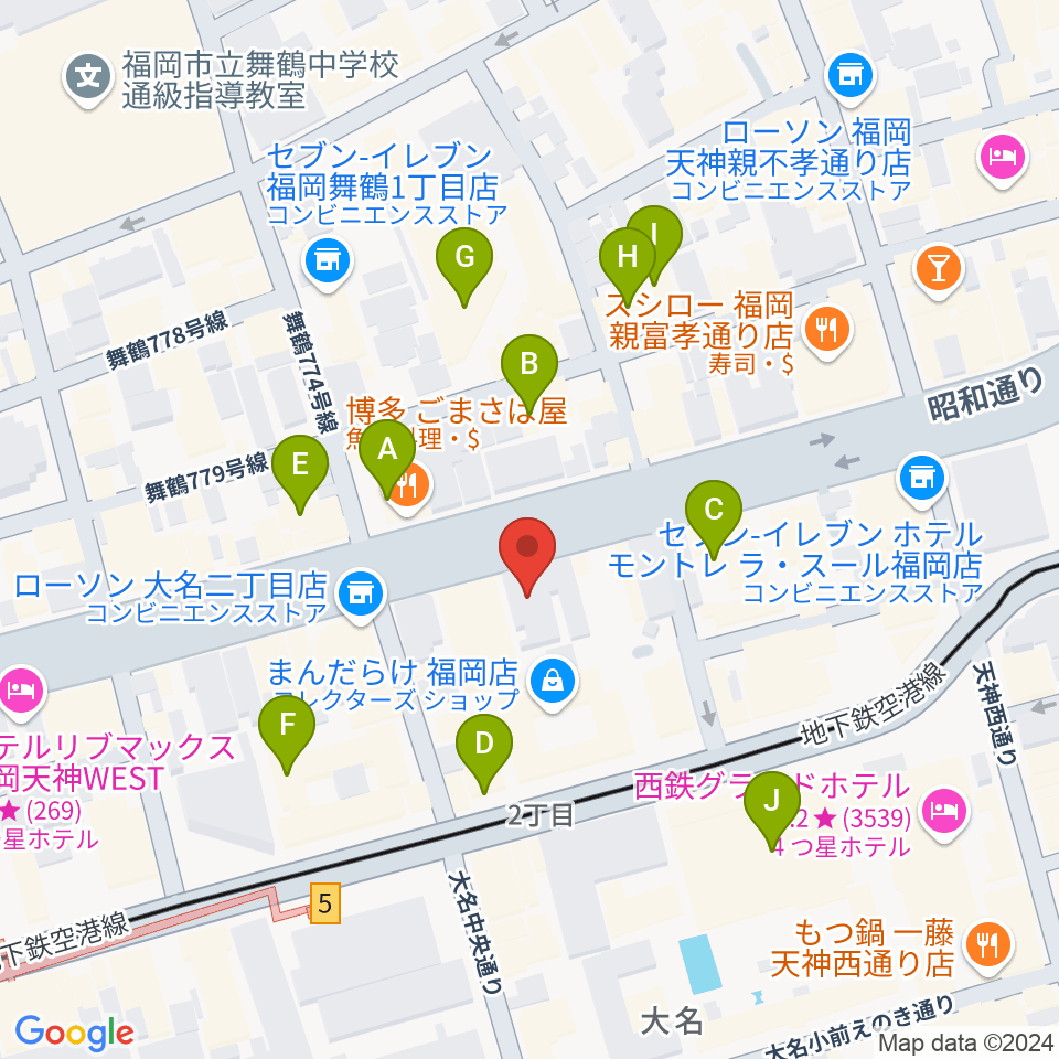 イズタ・バイオリン周辺のカフェ一覧地図