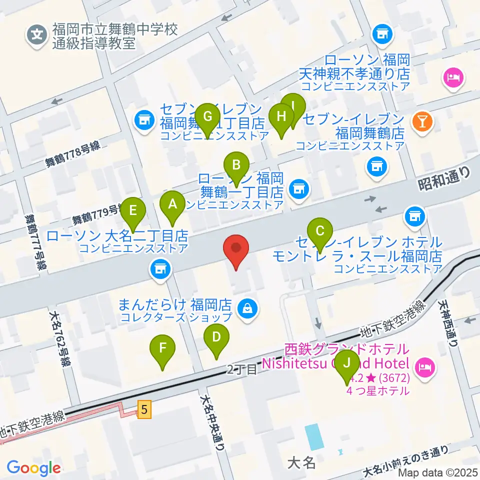 イズタ・バイオリン周辺のカフェ一覧地図