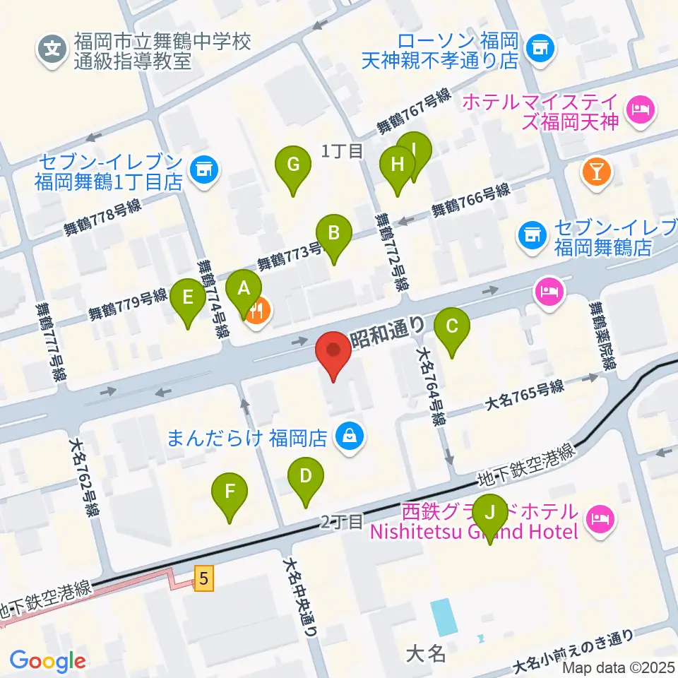 イズタ・バイオリン周辺のカフェ一覧地図