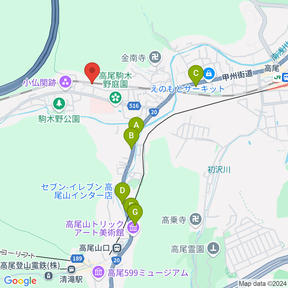 ハイリーズ 小口径ドラム工房周辺のカフェ一覧地図