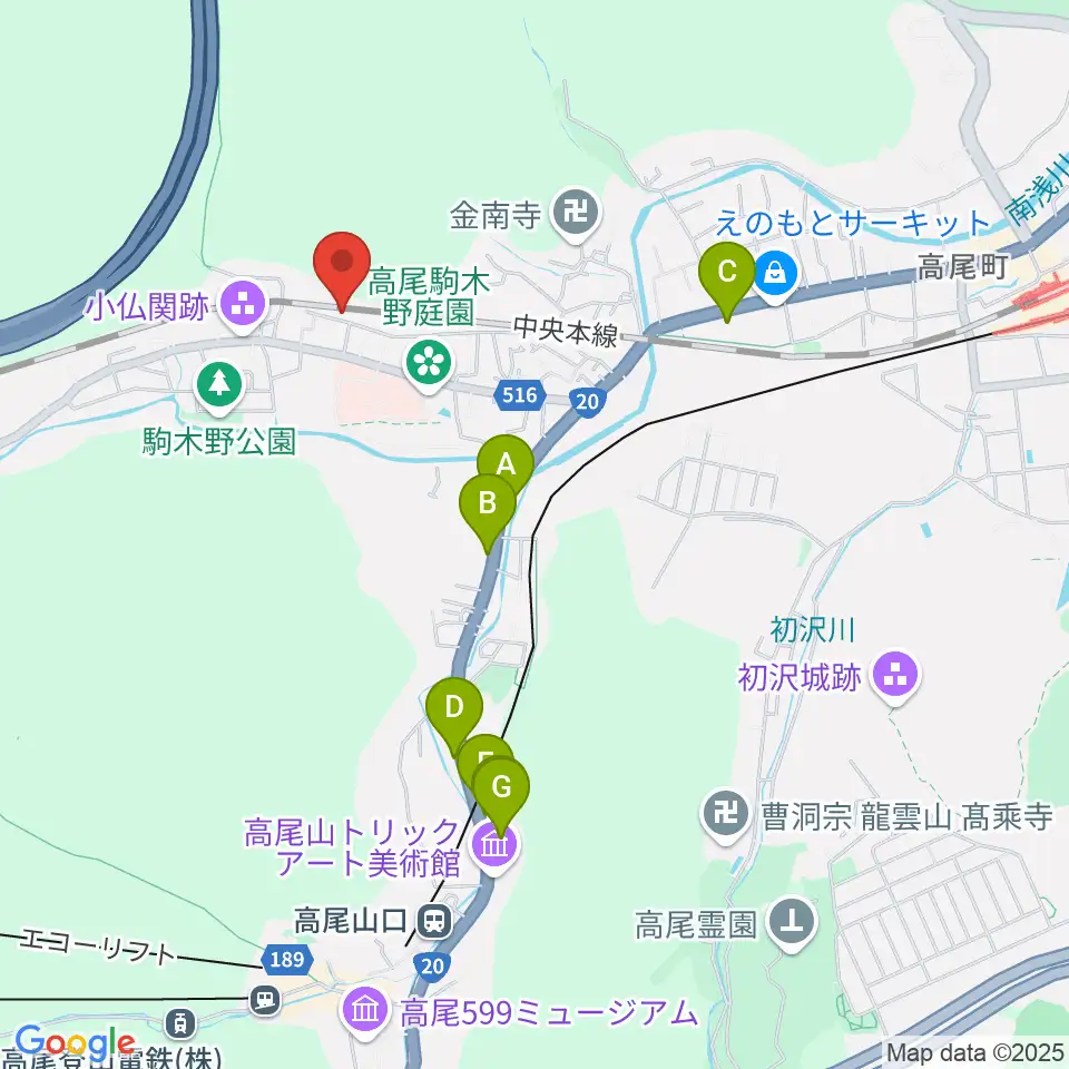 ハイリーズ 小口径ドラム工房周辺のカフェ一覧地図