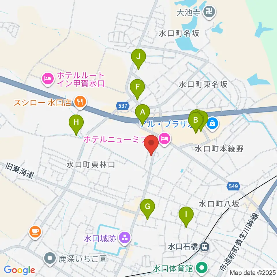 サンクス楽器周辺のカフェ一覧地図