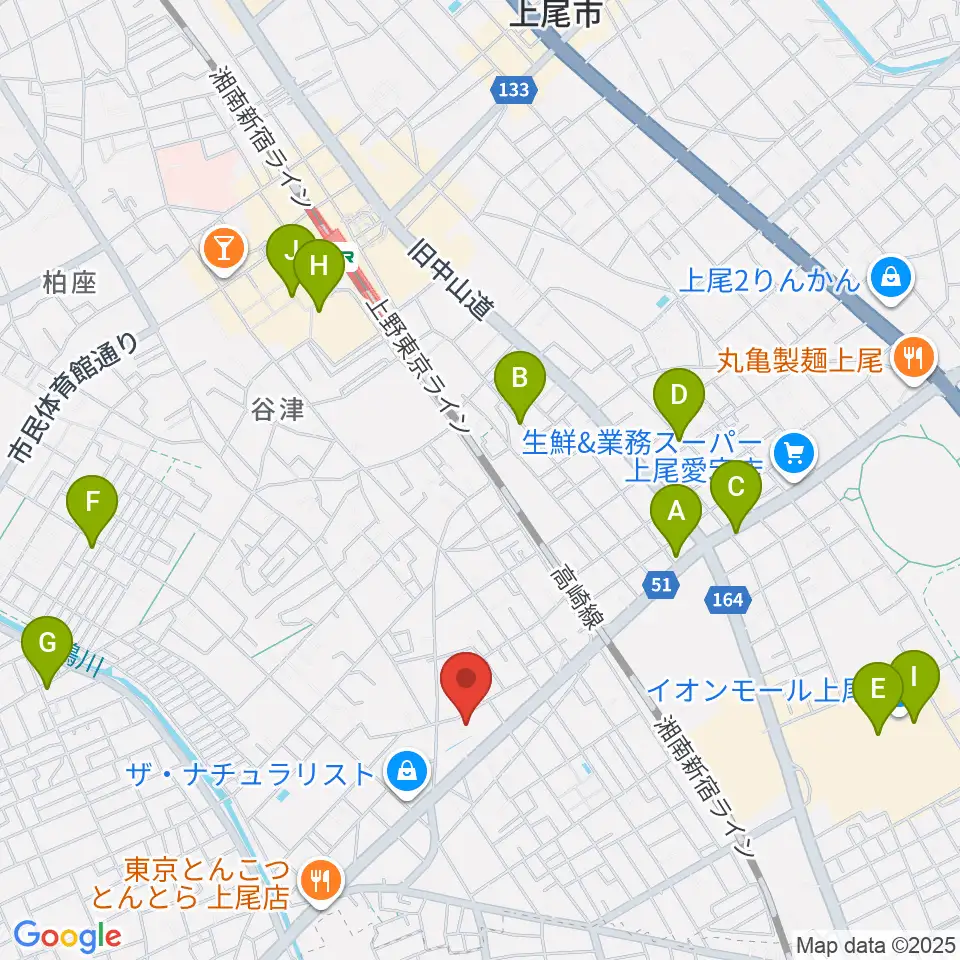 アーモンドグリーン周辺のカフェ一覧地図