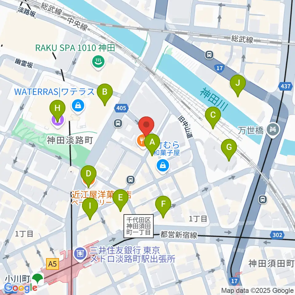 アムトランス周辺のカフェ一覧地図