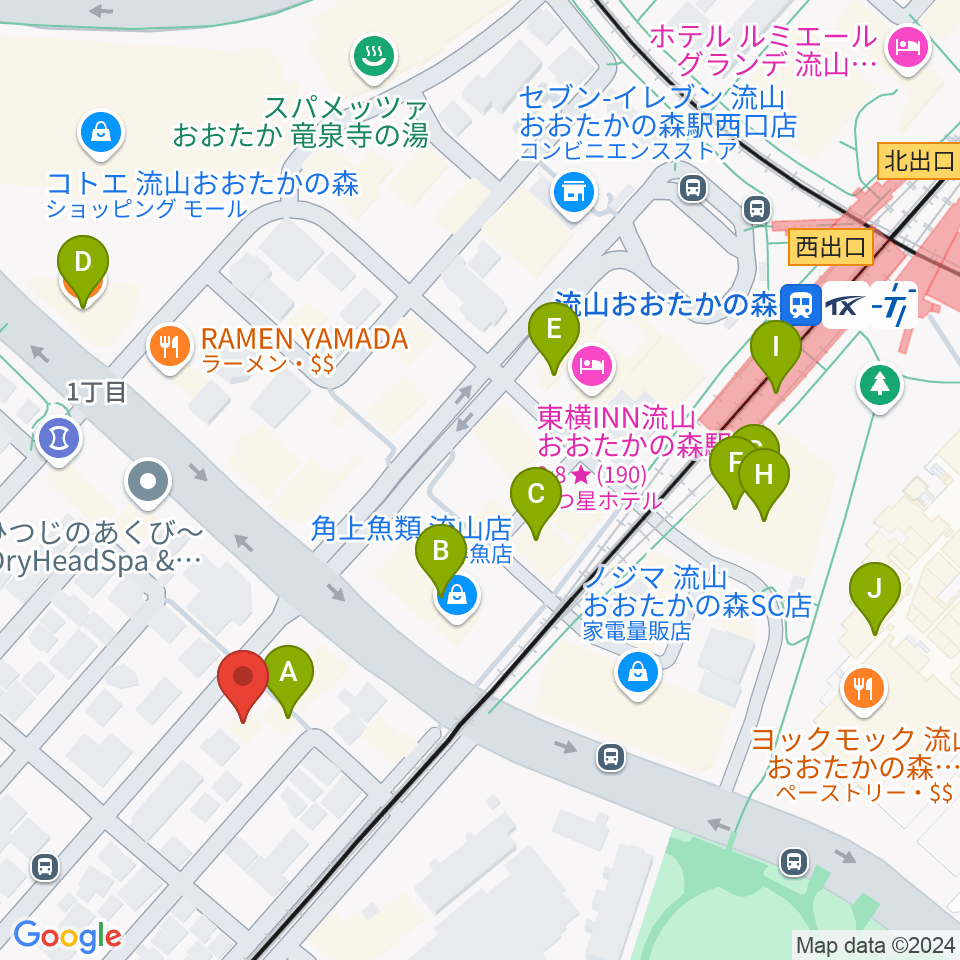 弦楽器専門店アントニオ周辺のカフェ一覧地図