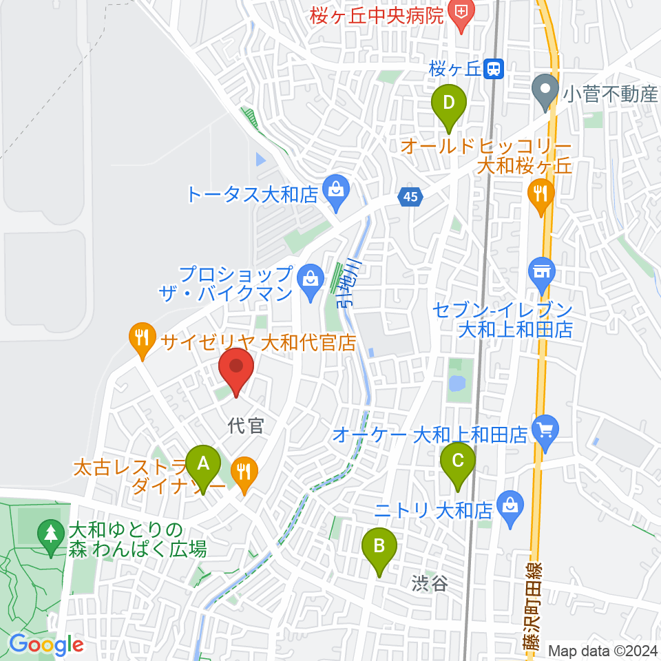 Gottsu周辺のカフェ一覧地図