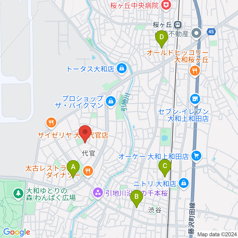 Gottsu周辺のカフェ一覧地図